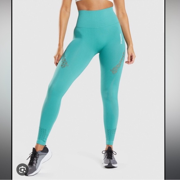 Gymshark energy seamless leggings tropical sea blue S - Picture 11 of 11